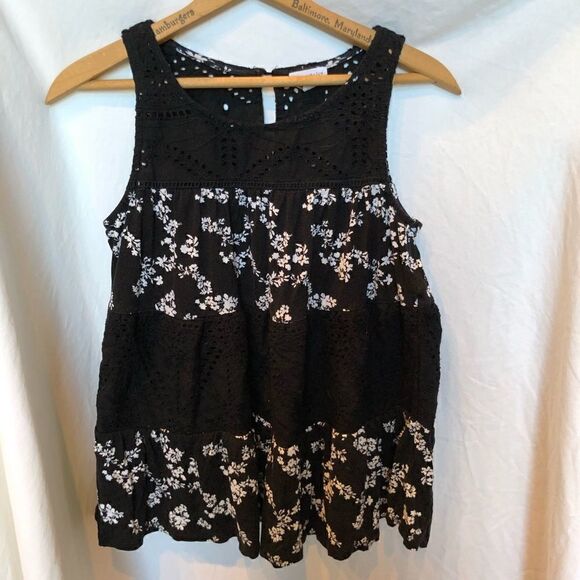 Eyeshadow Tank,  Black and white Small - Picture 2 of 7